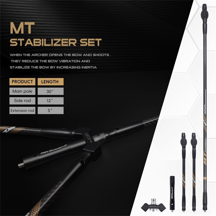 NIKA Archery MT Carbon Fiber Stabilizer Set