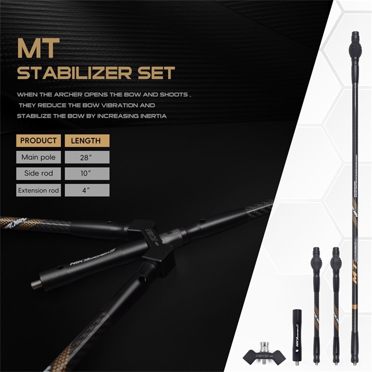 NIKA Archery MT Carbon Fiber Stabilizer Set