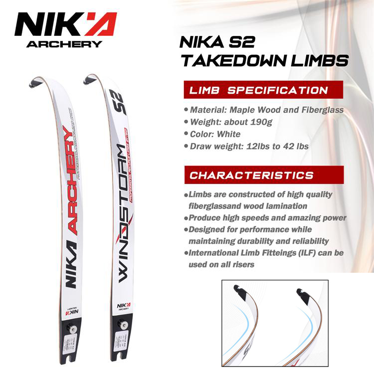 NIKA Archery S2 Recurve bow limbs