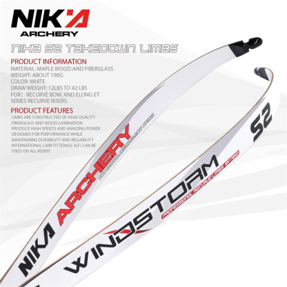 NIKA Archery S2 Recurve bow limbs