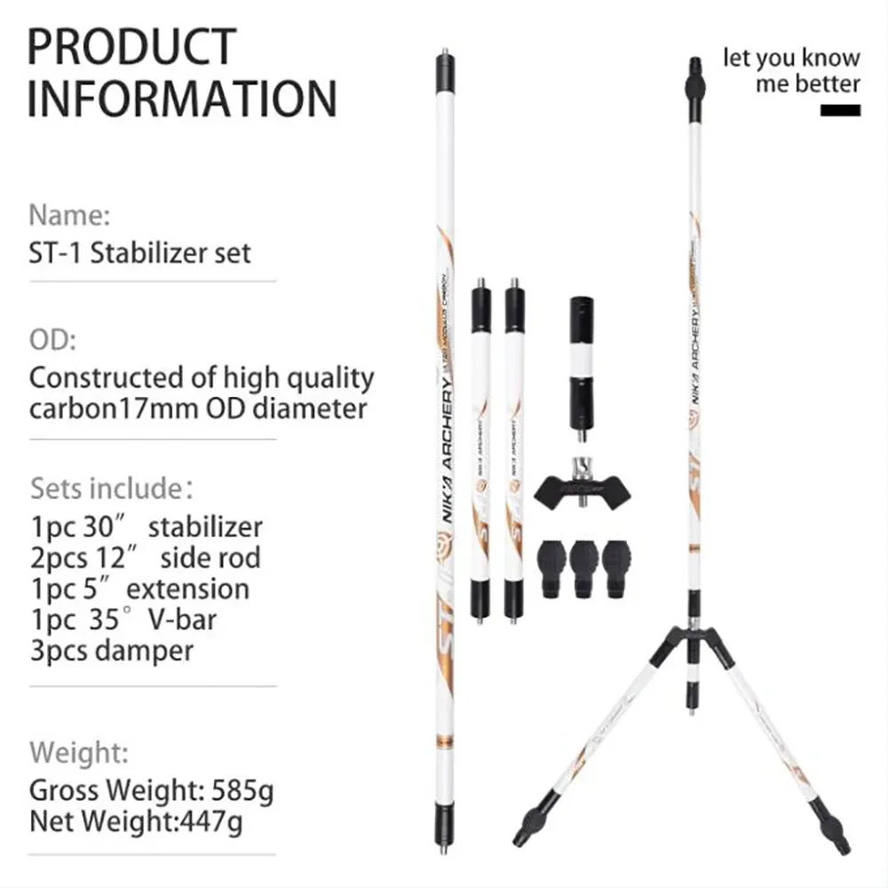 Nika Archery Competition Recurve Bow Stabilizing Balance Bar