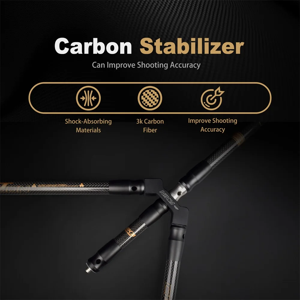 Nika XT Carbon Stabilizer Set Recurve Compound Bow Archery