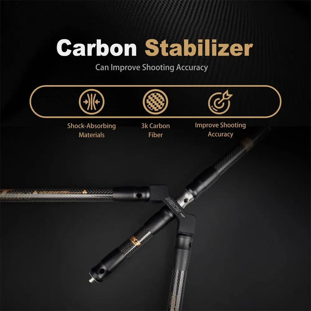 Nika XT Carbon Stabilizer Set Recurve Compound Bow Archery