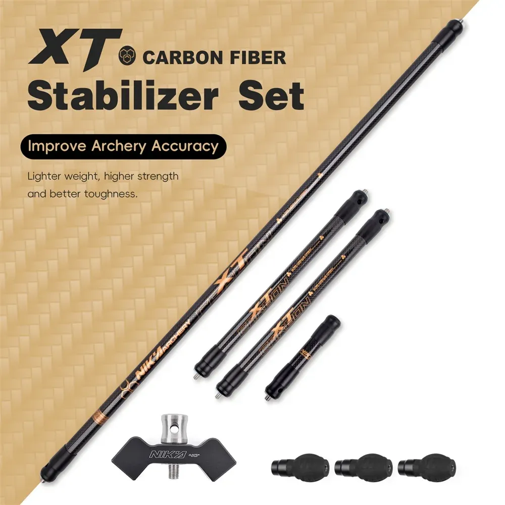Nika XT Carbon Stabilizer Set Recurve Compound Bow Archery