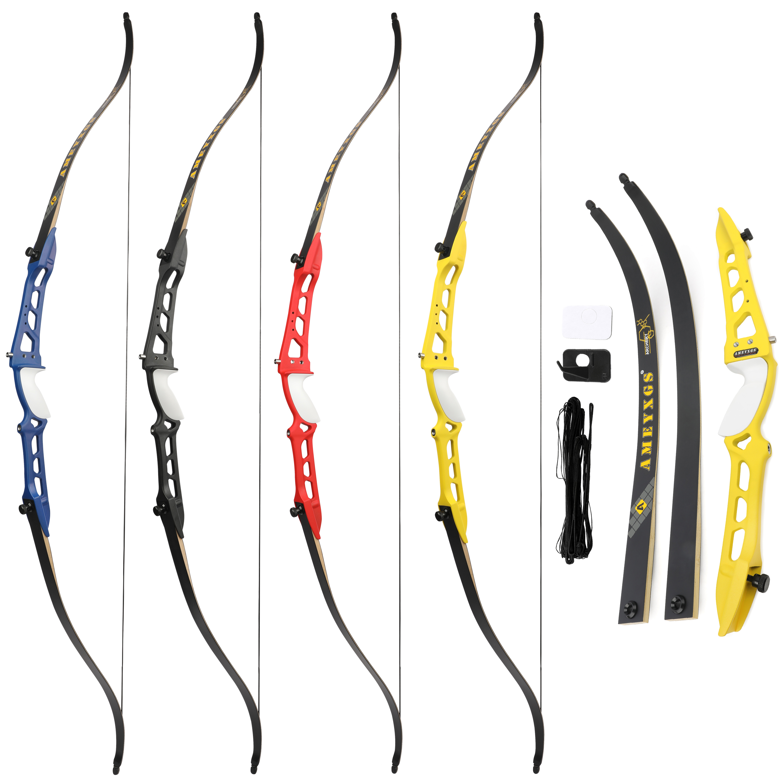 66" 68" 70" Olympic Archery Competition Recurve Bow 14-40# @28"