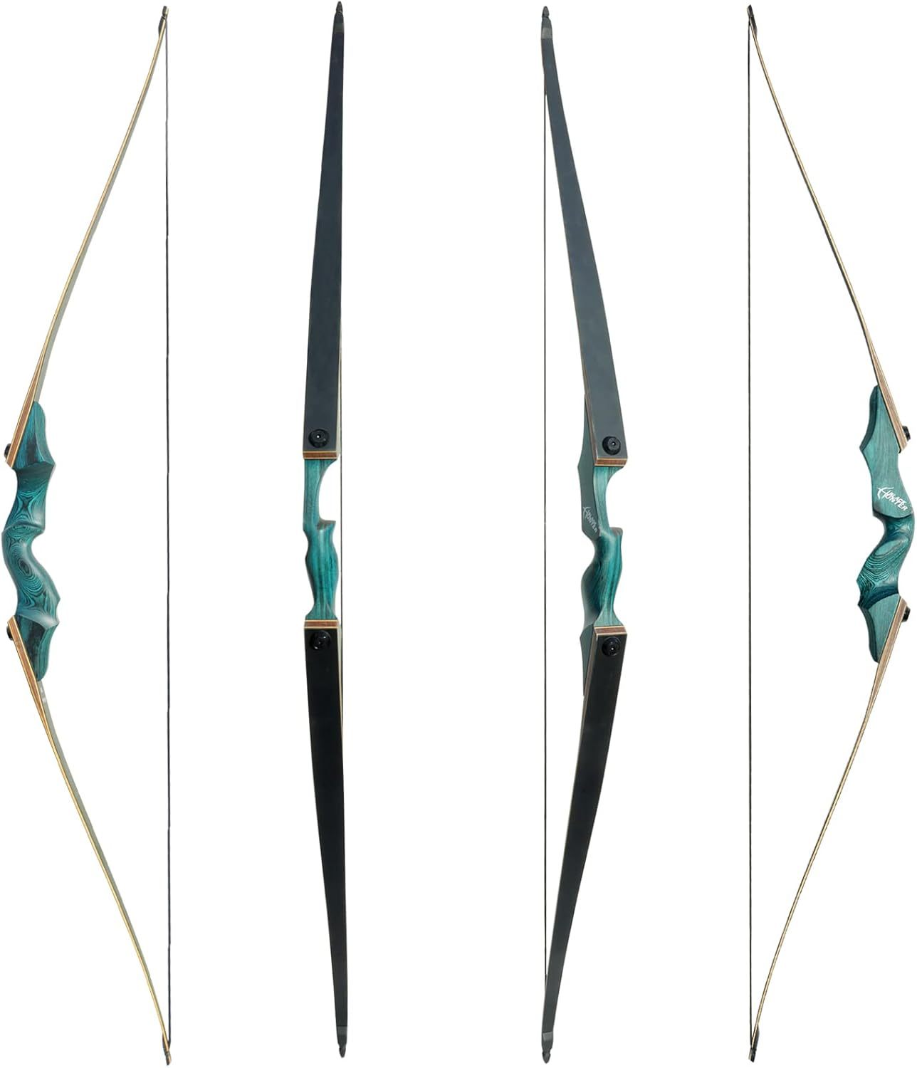 Original Black Hunter Takedown Longbow 20-60lbs Traditional