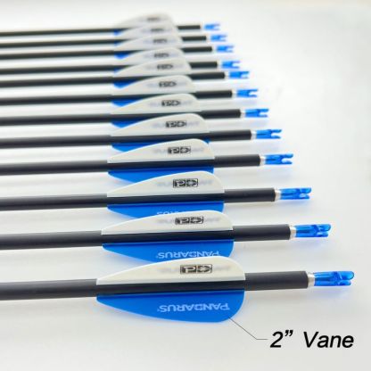 PANDARUS ALPHA-XT Series Pure Carbon 4.2mm Arrows(12pcs)