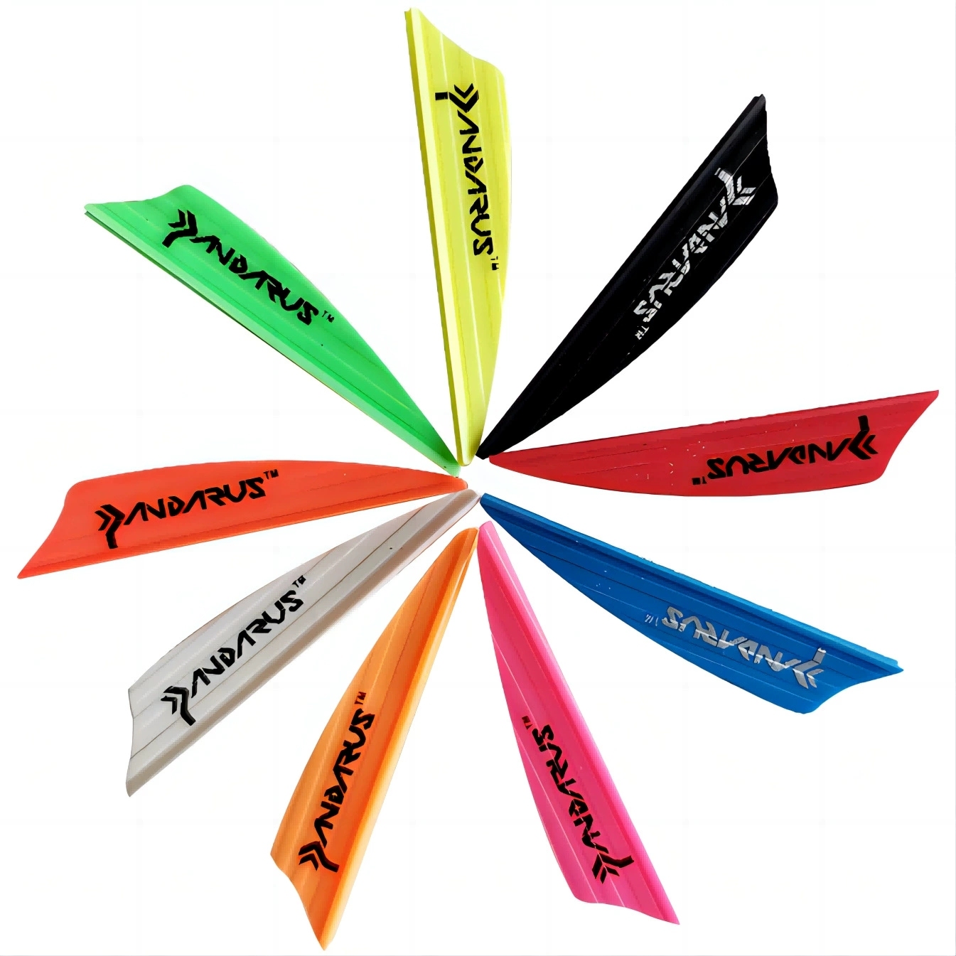 PANDARUS Archery 1.75" Arrow Vanes Air Groove Rubber Fletches