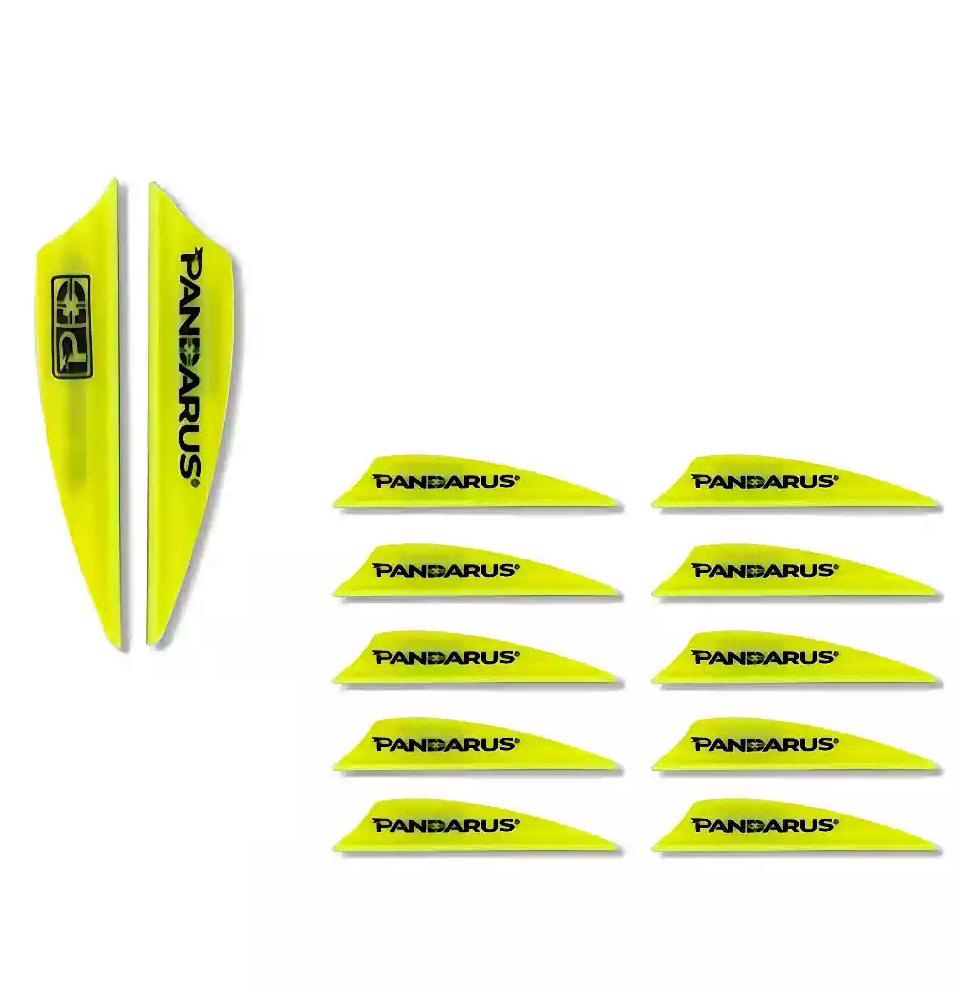 PANDARUS Archery 1.75" Arrow Vanes Air Groove Rubber Fletches