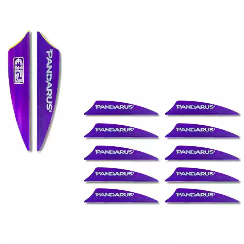 PANDARUS Archery 1.75" Arrow Vanes Air Groove Rubber Fletches