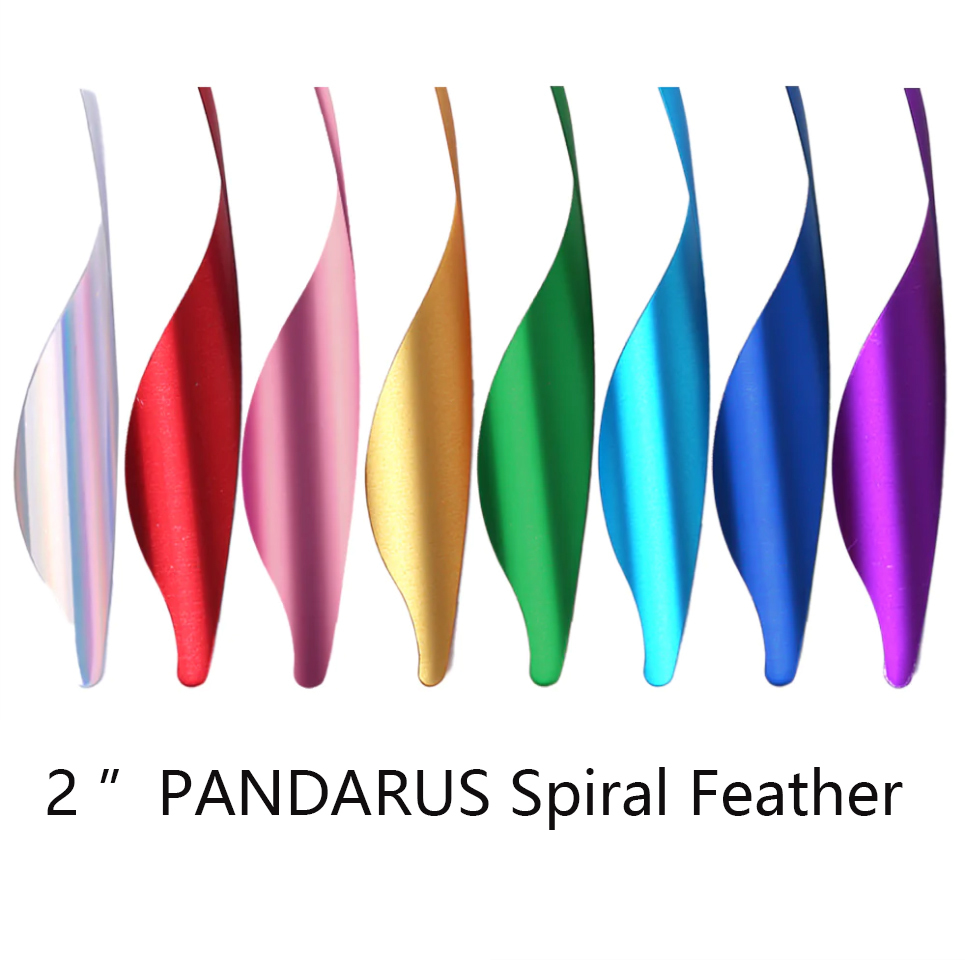 PANDARUS Archery Arrow Vanes Spiral Feather 