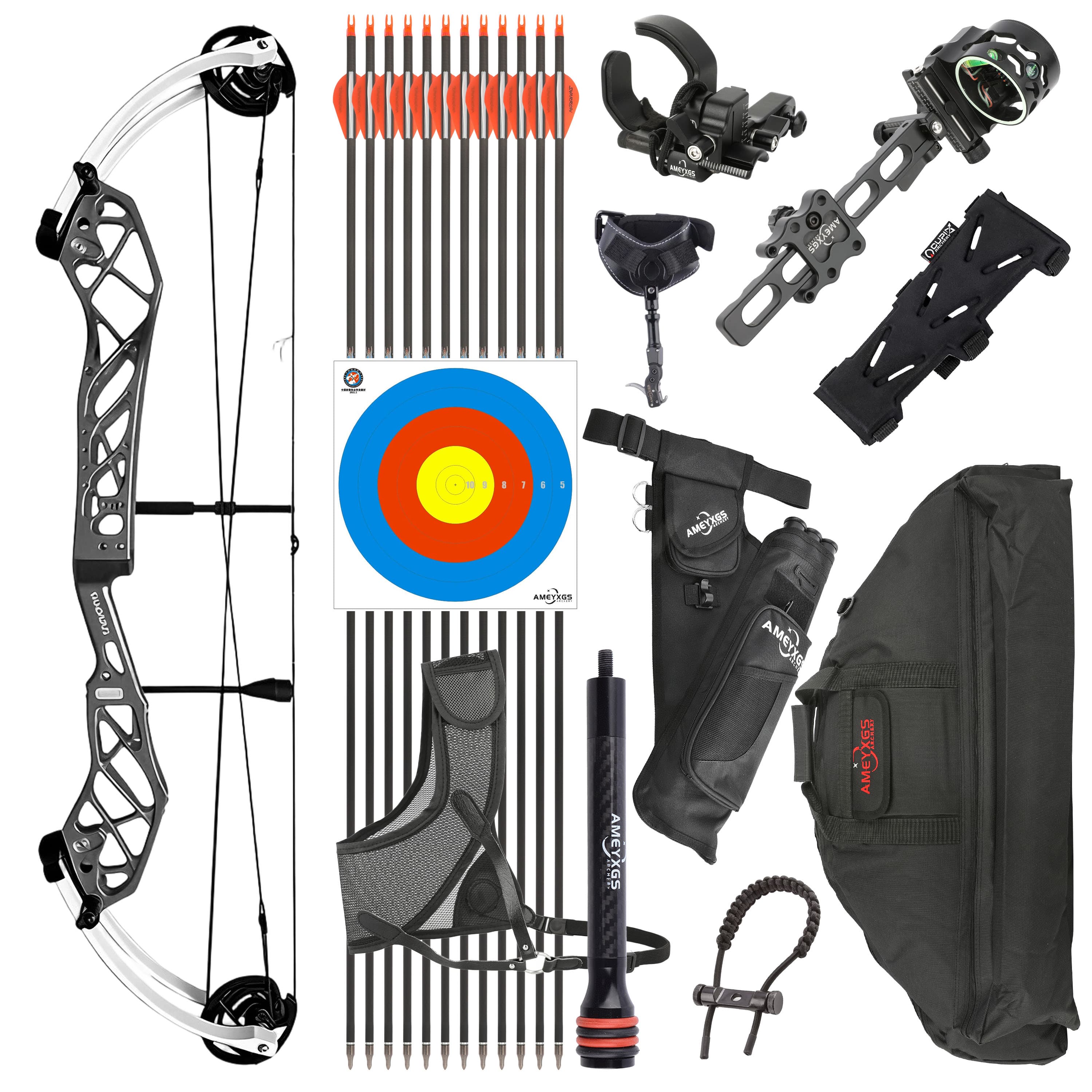 PANDARUS Compound Bow 50-60lbs CNC 7075 RH Archery