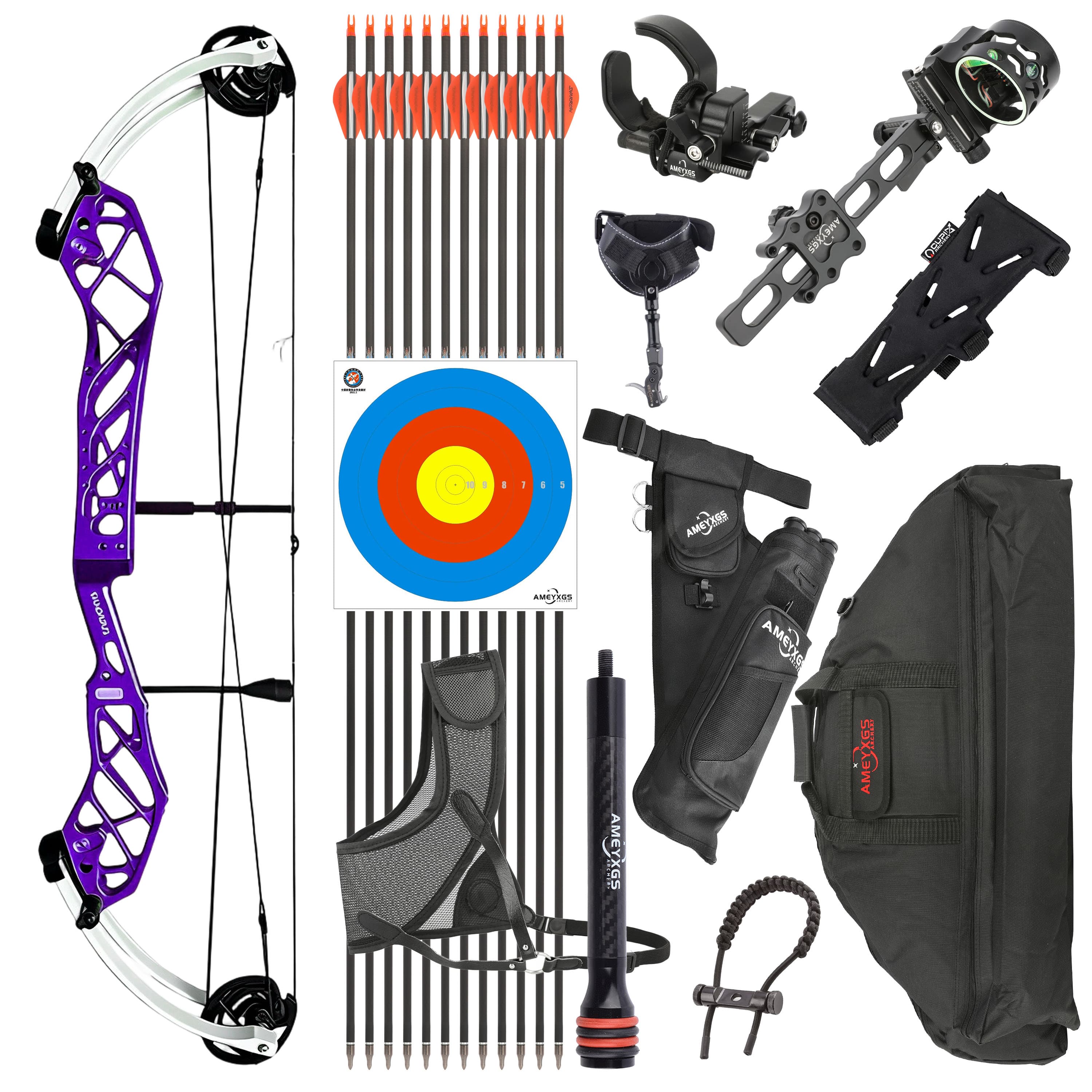 PANDARUS Compound Bow 50-60lbs CNC 7075 RH Archery