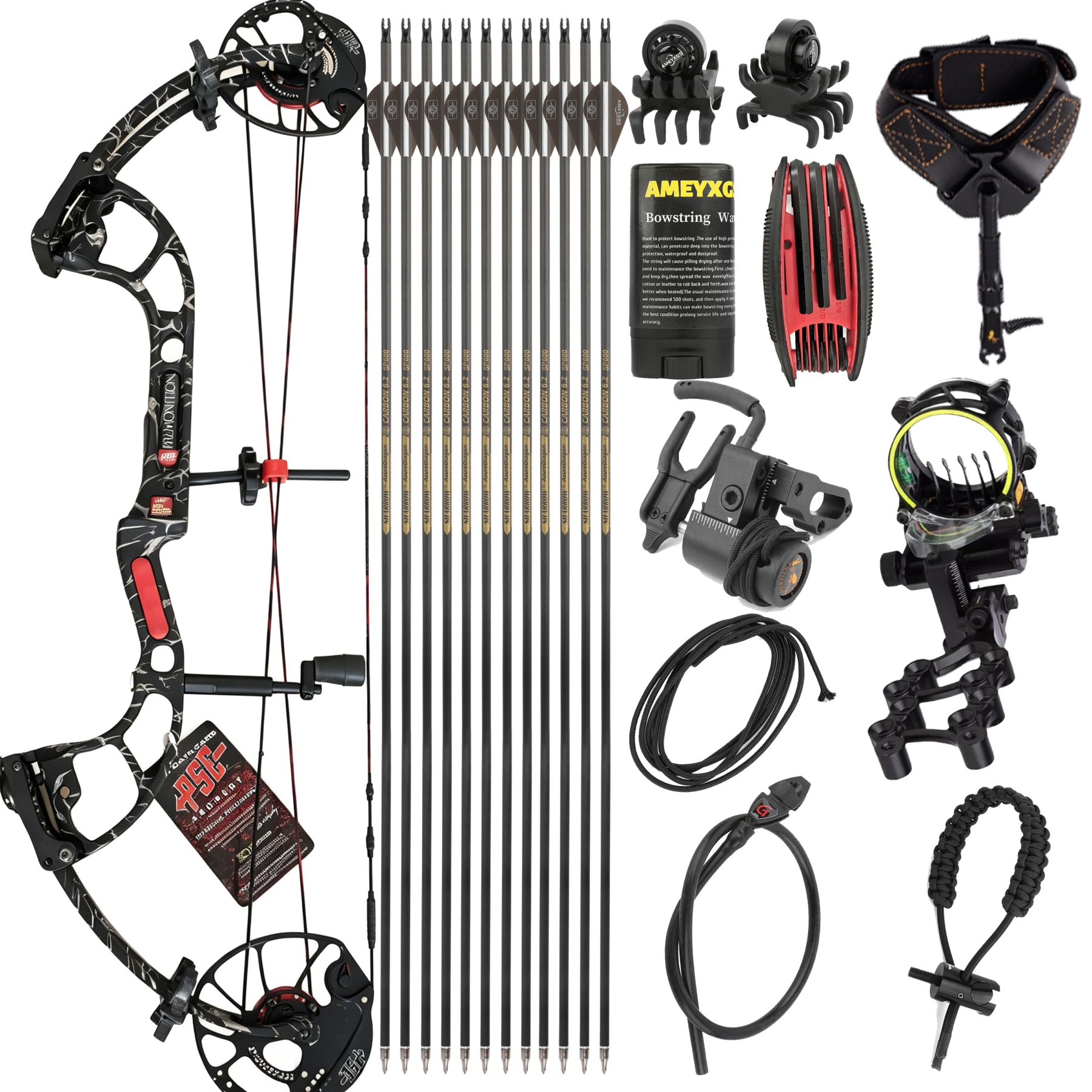 PSE Archery Compound Bow Hunting Steel Ball Arrows 50/60/70LBS