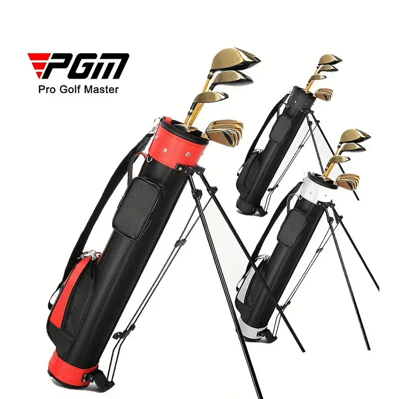 PU Stand Golf Bag | Lightweight Leather Golf Club Bag with Stable Support