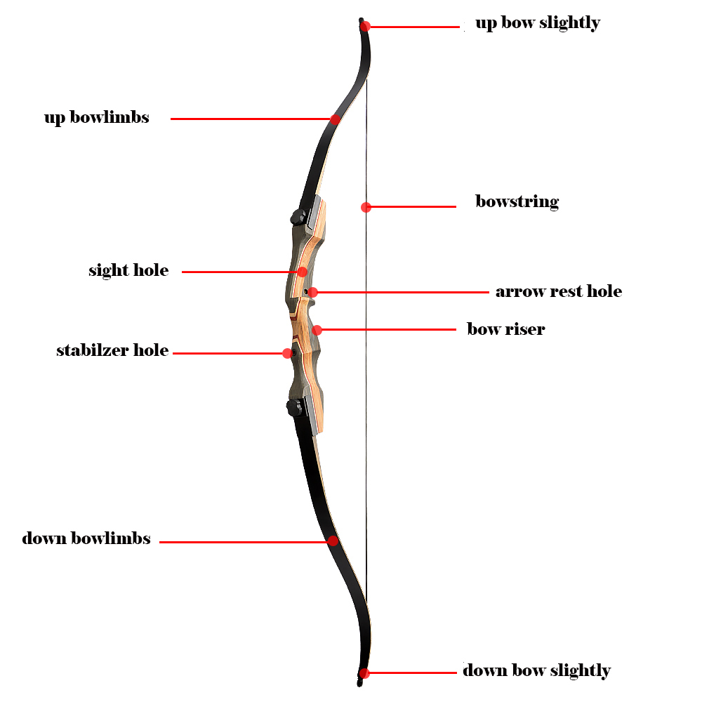 Professional Recurve Bow and Arrow Set Aldults Archery Hunting Bow, Right Hand (30-50lbs)