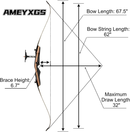 Professional Recurve Bow and Arrow Set Aldults Archery Hunting Bow,  Right Hand (30-50lbs)