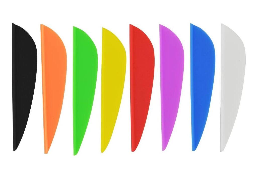 🎯Arrow Feathers Rubber Hunting Diy Drop-shape Vanes-AMEYXGS Archery
