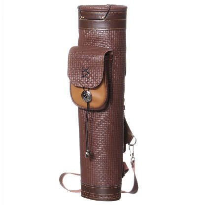 🎯Brown Leather Archery Quiver Holder Hunting Arrow-AMEYXGS Archery