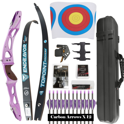 R10 Archery Recurve Bow and Arrows Kit Target