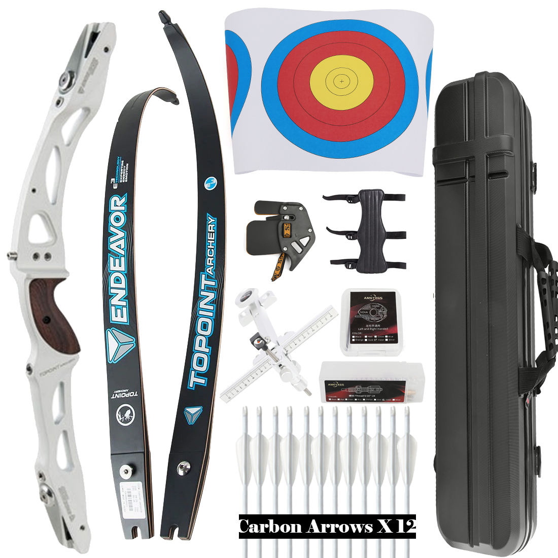 R10 Archery Recurve Bow and Arrows Kit Target