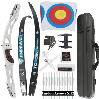 R10 Archery Recurve Bow and Arrows Kit Target