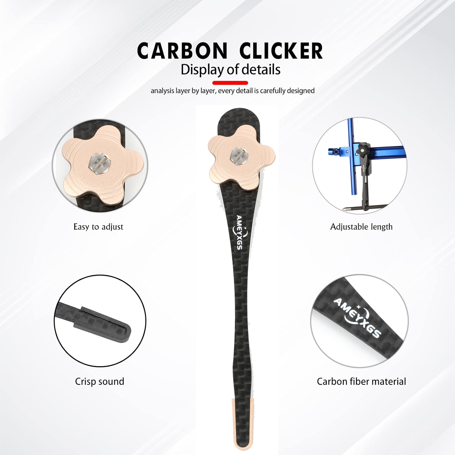 AMEYXGS Archery Carbon Clicker