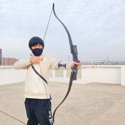 Reverse Hunting Recurve Bow 20-55LBS
