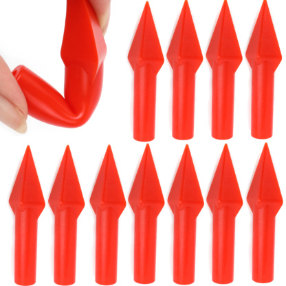 Rubber Arrowhead 8mm Glue On Target Arrow Point