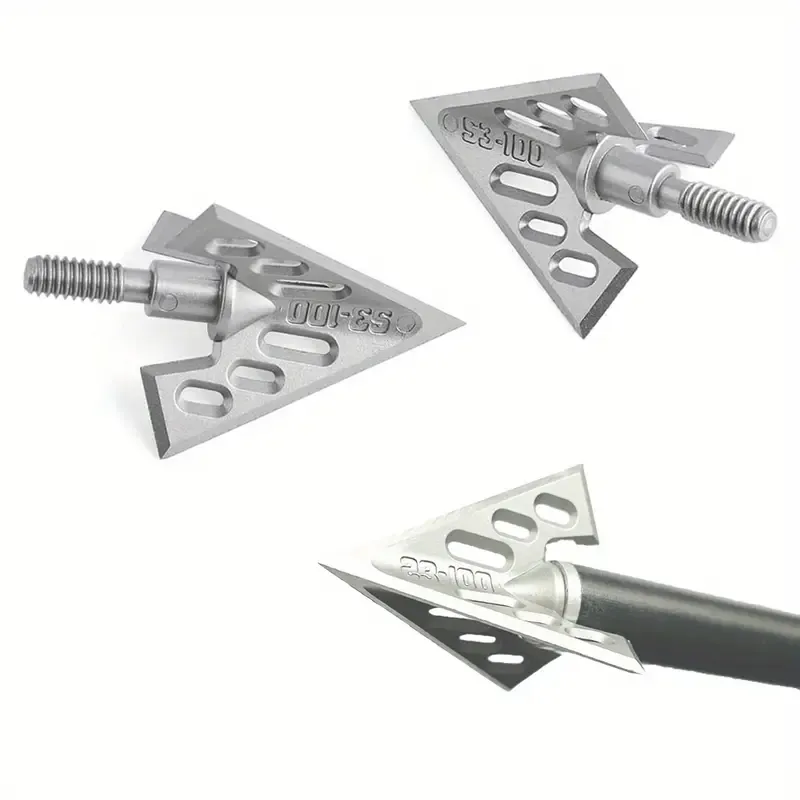 Upgraded Hollow Fixed Blade Broadheads for 3D Hunting