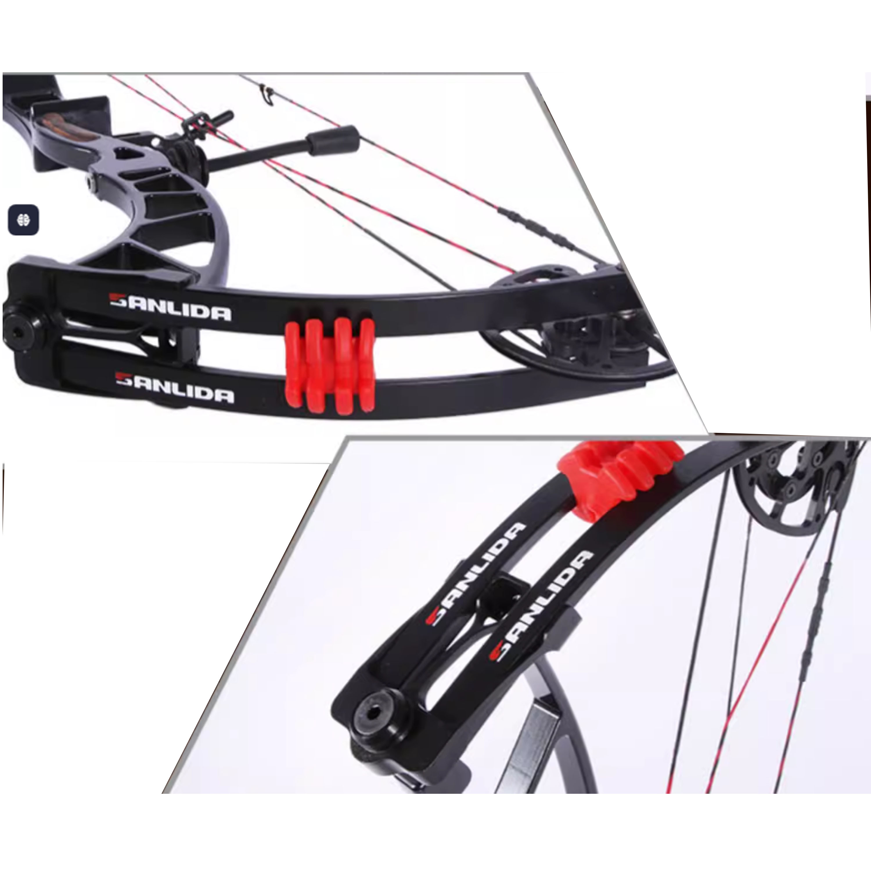 SANLIDA Competitive Compound Bow Kit 50-60lbs Hunting Archery