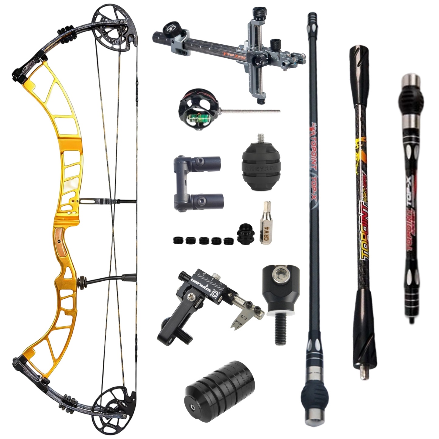 SANLIDA Competitive Compound Bow Kit 50-60lbs Hunting Archery