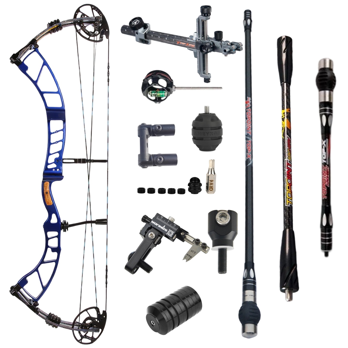 SANLIDA Competitive Compound Bow Kit 50-60lbs Hunting Archery