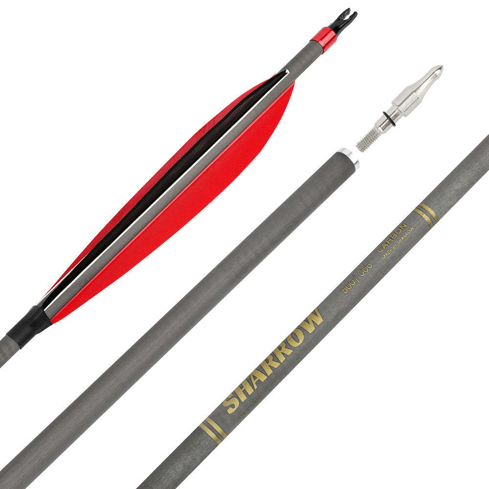 🎯SHARROW Archery Pure Carbon Arrows Hunting Practice Arrow-AMEYXGS Archery
