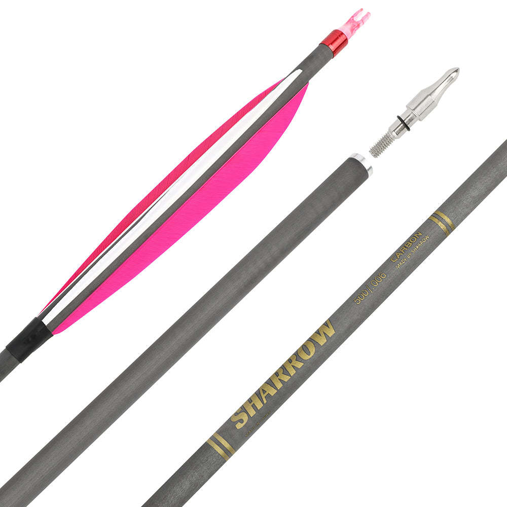 🎯SHARROW Archery Pure Carbon Arrows Hunting Practice Arrow-AMEYXGS Archery