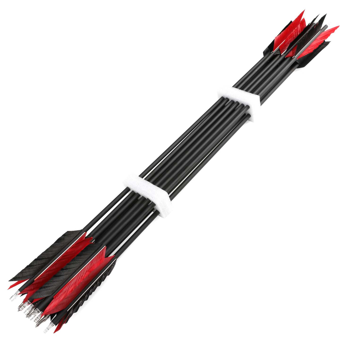 🎯SHARROW Archery Carbon Arrows Flu Flu Feathers Target Tradition