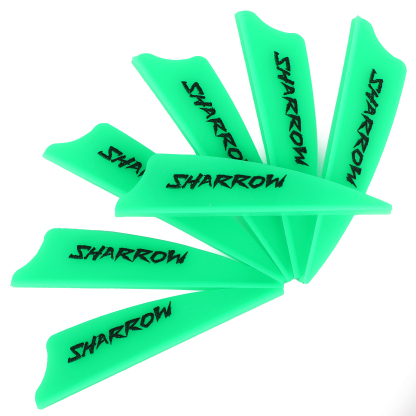 SHARROW Archery Vanes 2'' 3'' Rubber Fletching (50pcs)