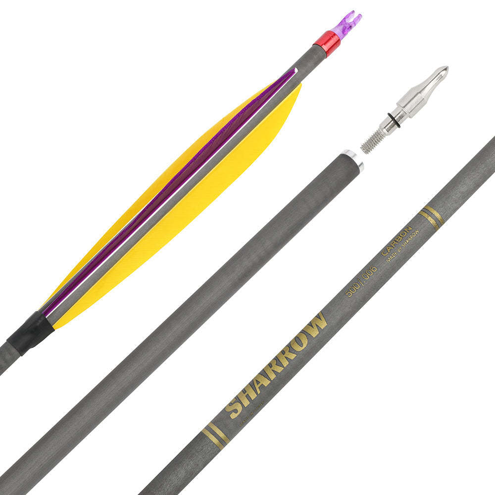 🎯SHARROW Archery Pure Carbon Arrows Hunting Practice Arrow-AMEYXGS Archery