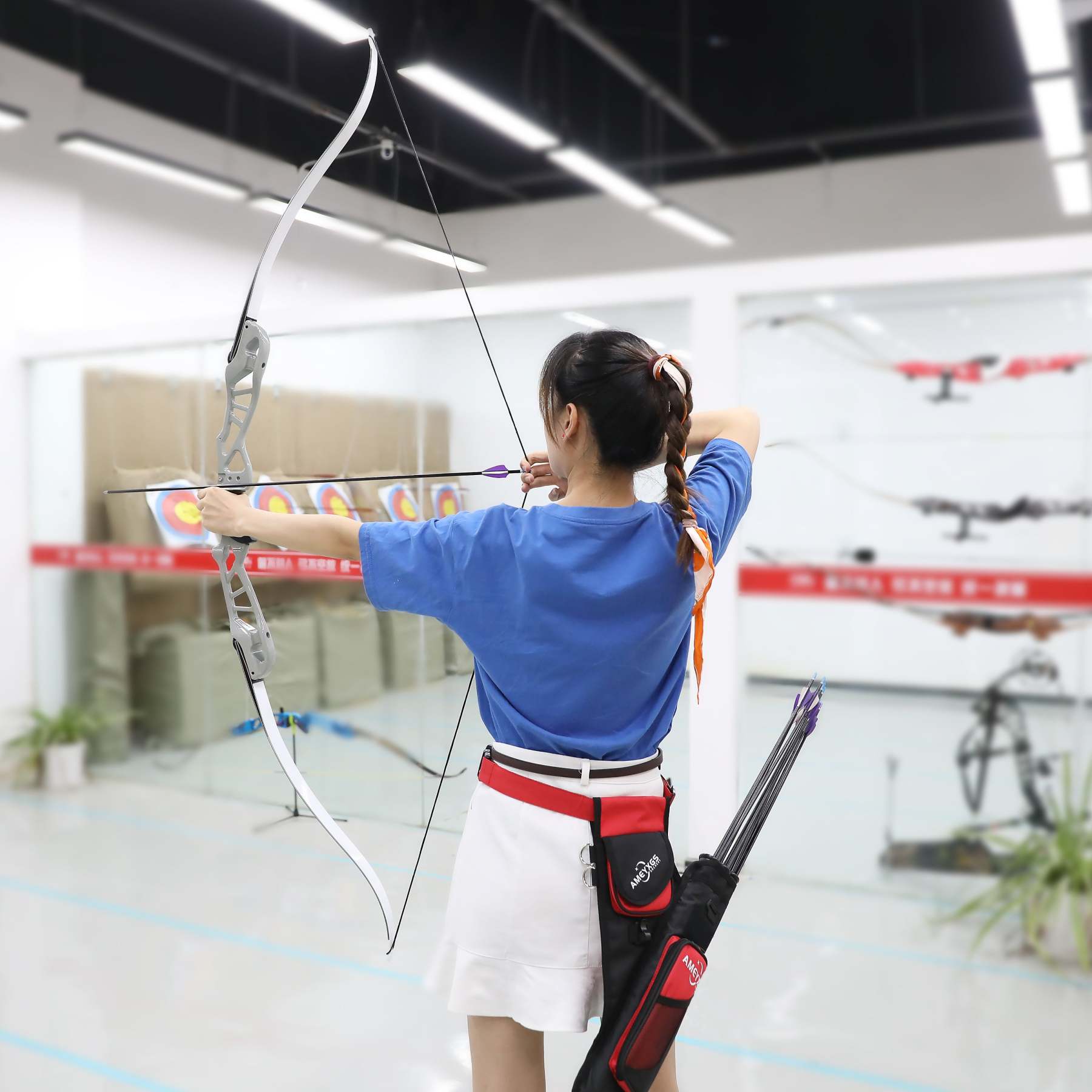 Sebastien Flute NEO 25" ILF Recurve Riser,Competition Training Handle-AMEYXGS Archery