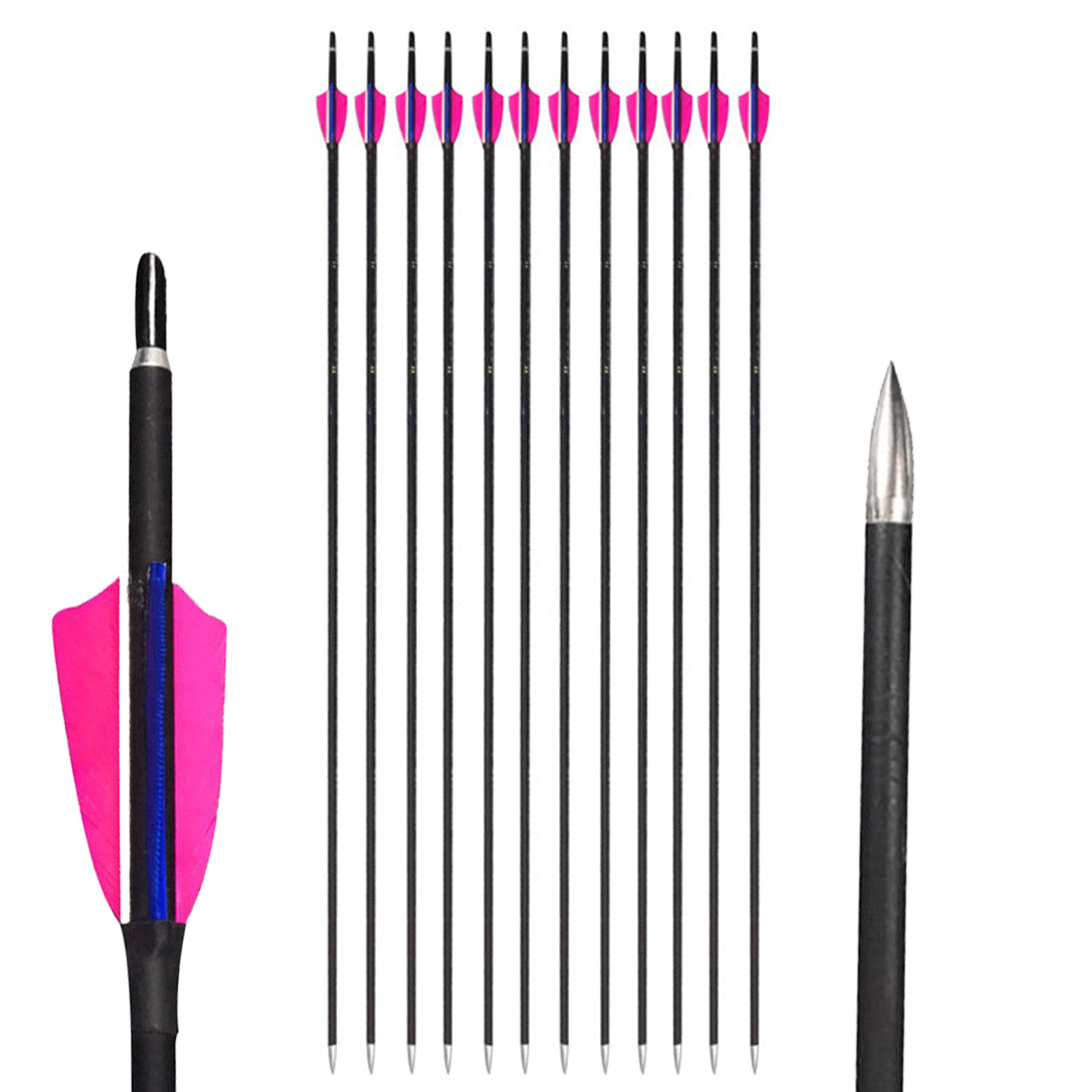 Spine 900 Carbon Arrow Archery Completion Arrow Practice