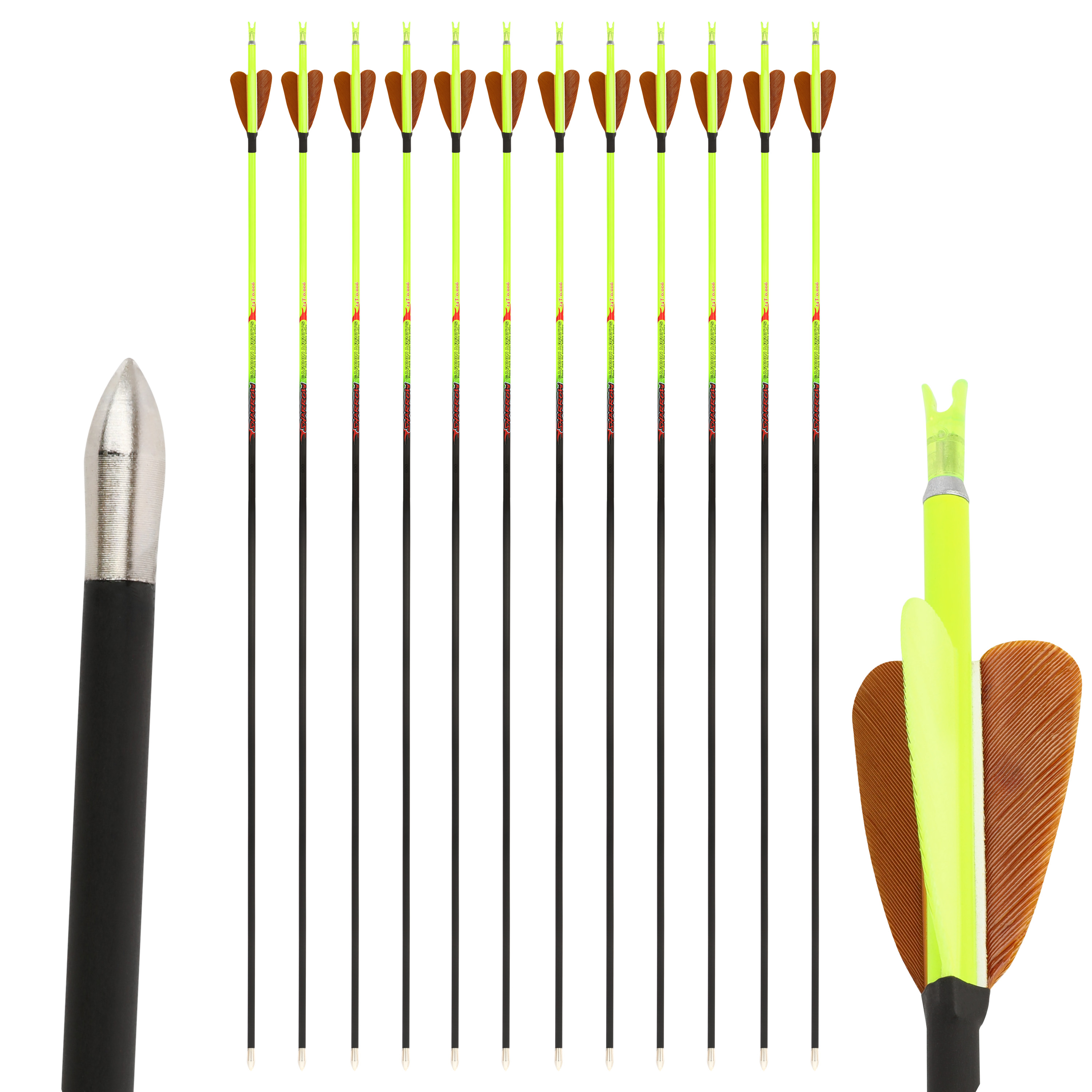 Storm Arrows Archery Turkey Feather Spine500 for Recurve Compound Hunting