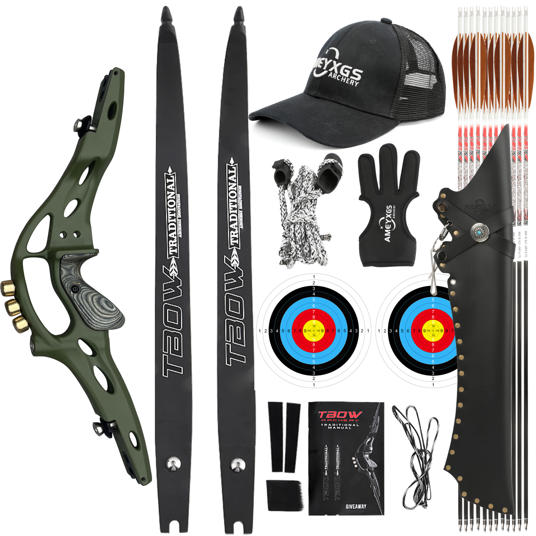 TBOW Archery Hunting Becurve Bow / Barebow