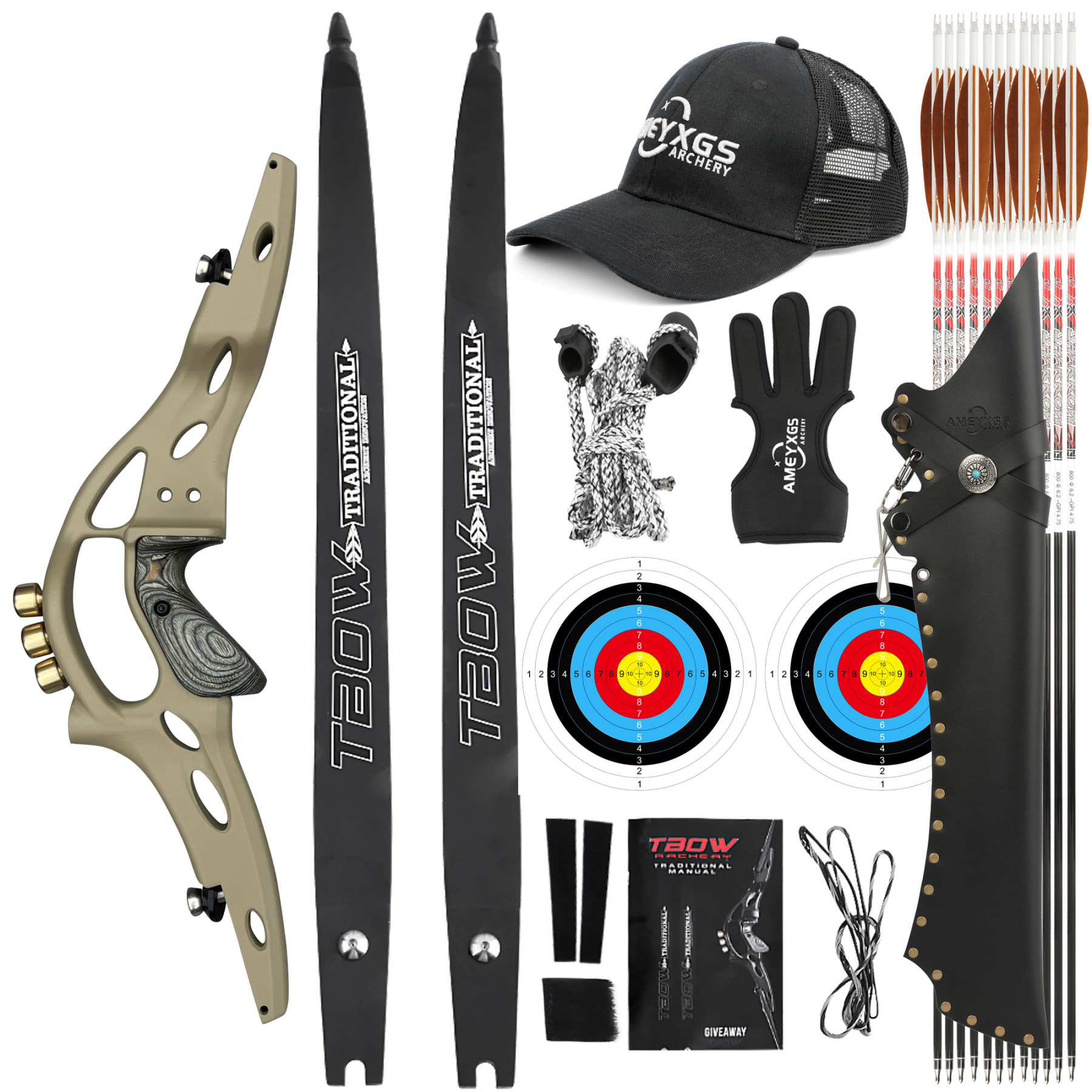 TBOW Archery Hunting Becurve Bow / Barebow