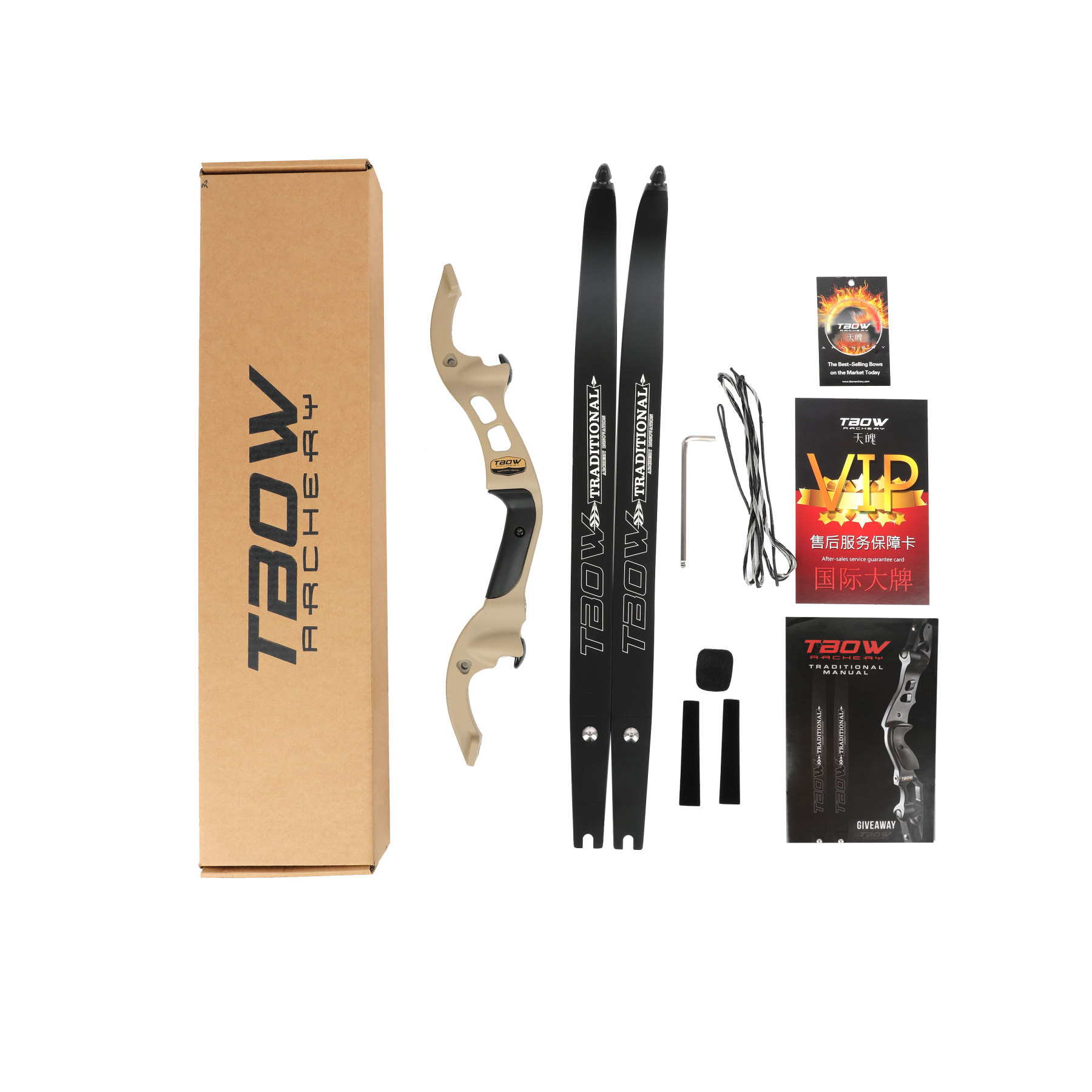 TBOW H3 Traditional Hunting Recurve Bow