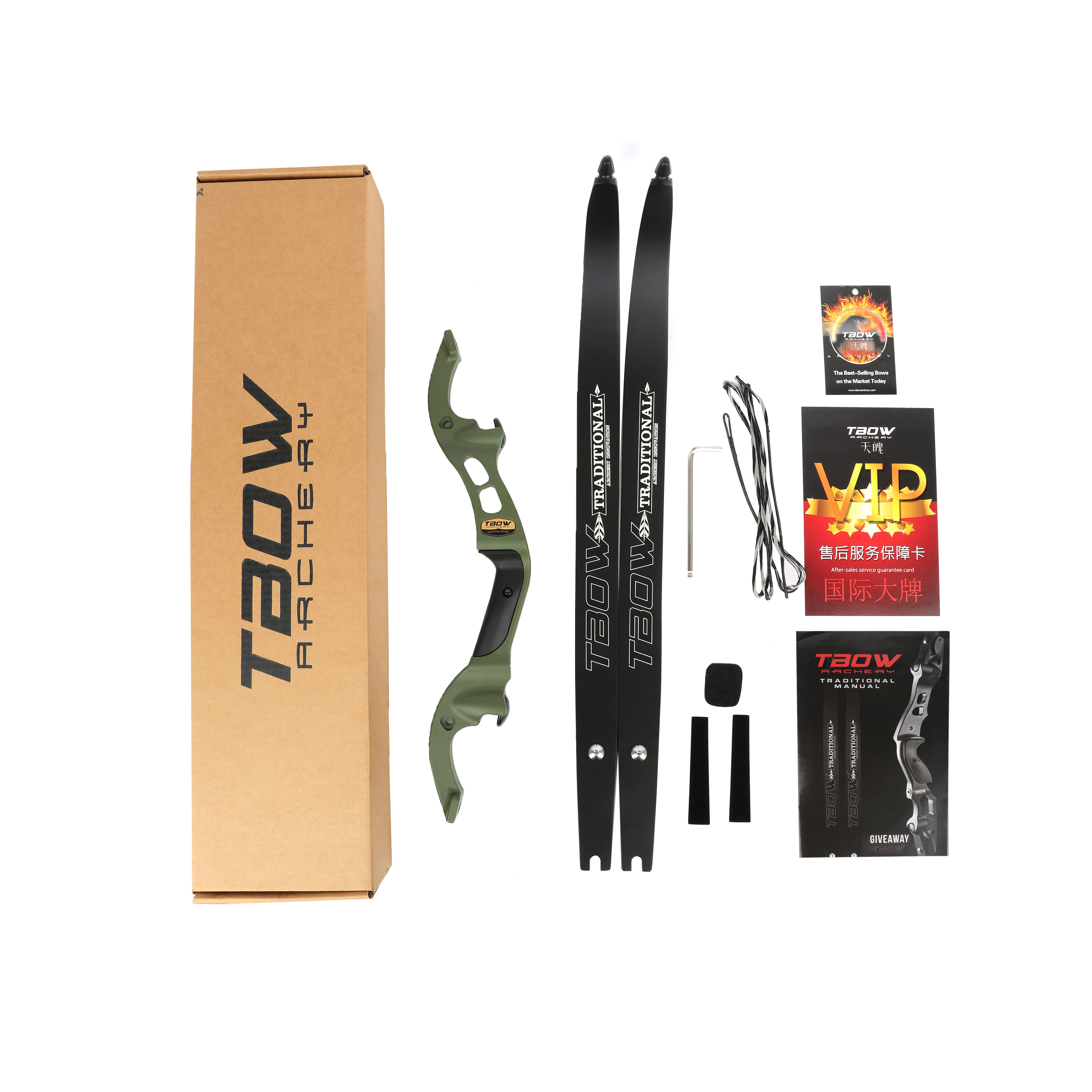 TBOW H3 Traditional Hunting Recurve Bow