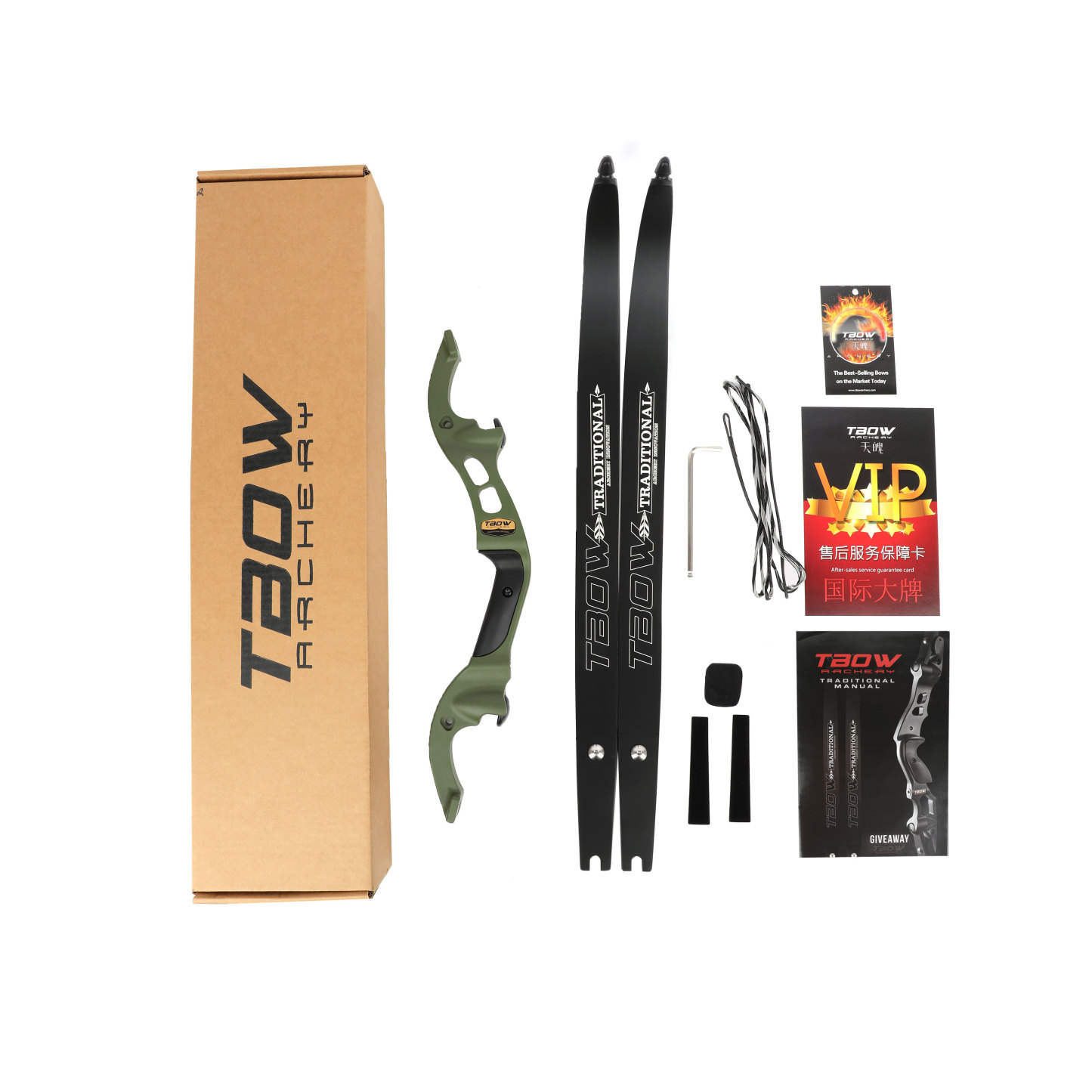 TBOW H3 Traditional Hunting Recurve Bow