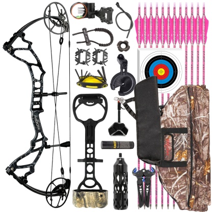 TOPOINT 40-70lbs Target Compound Bow Kit Hunting Archery