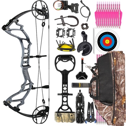 TOPOINT 40-70lbs Target Compound Bow Kit Hunting Archery