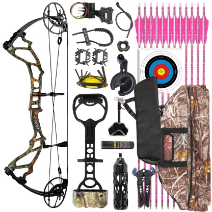 TOPOINT 40-70lbs Target Compound Bow Kit Hunting Archery