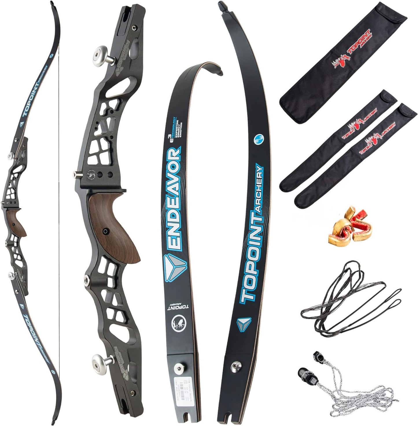 🎯TOPOINT Archery Unison Endeavor 62" Recurve Bow for Competition Target-AMEYXGS Archery